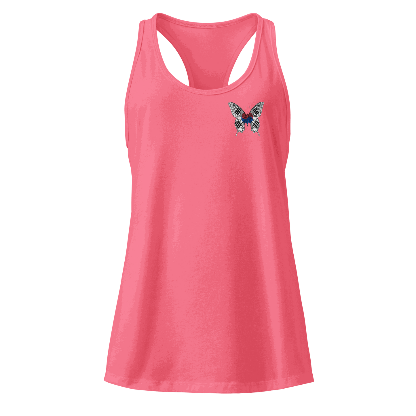 South Korean Flag Butterfly Tank Top