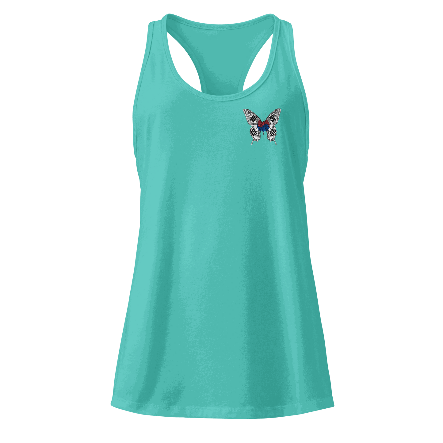 South Korean Flag Butterfly Tank Top
