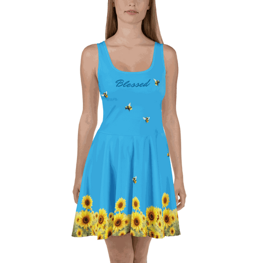 Blessed Bee Skater Dress styled casually for everyday wear