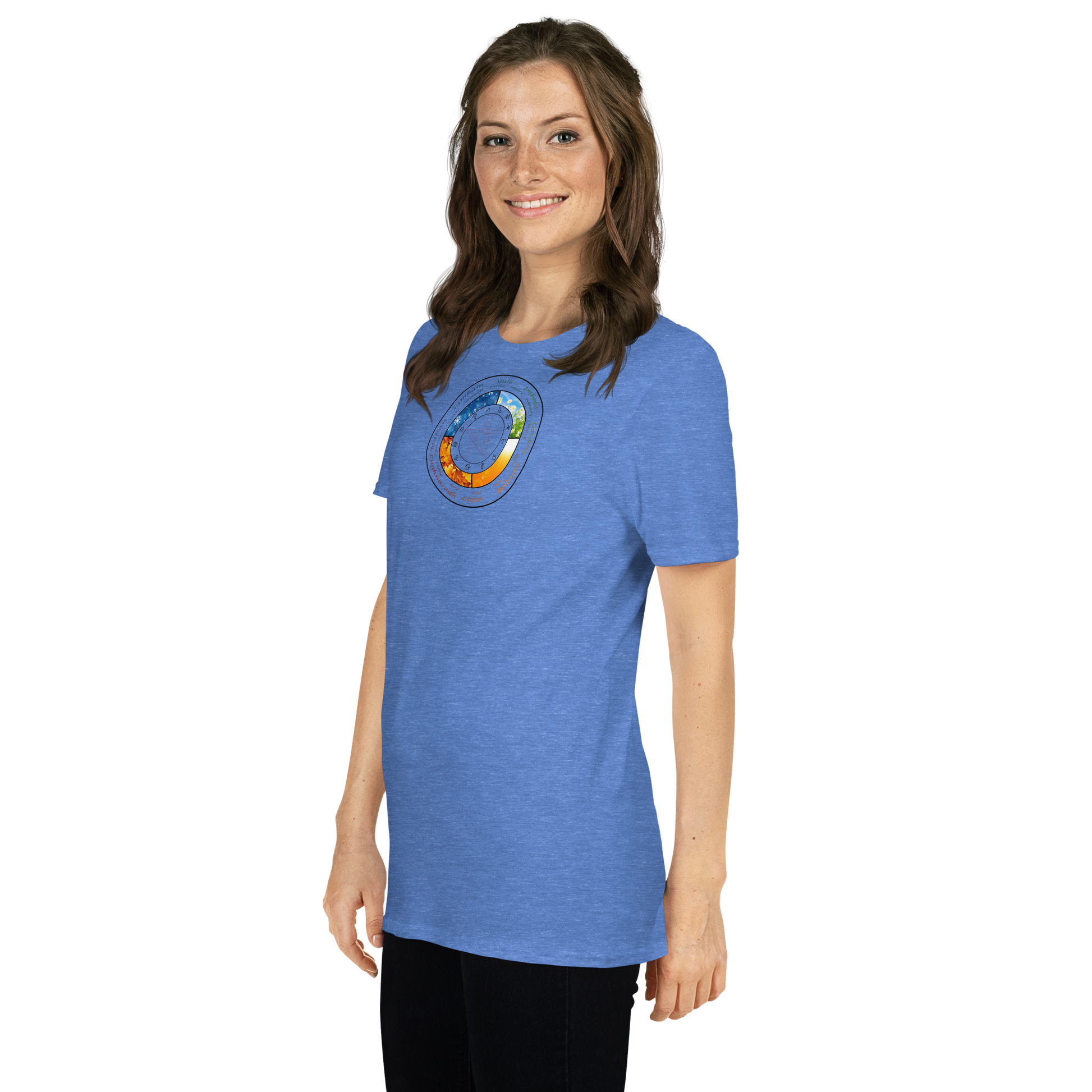 Wheel of the Year Shirt with sabbat wheel design