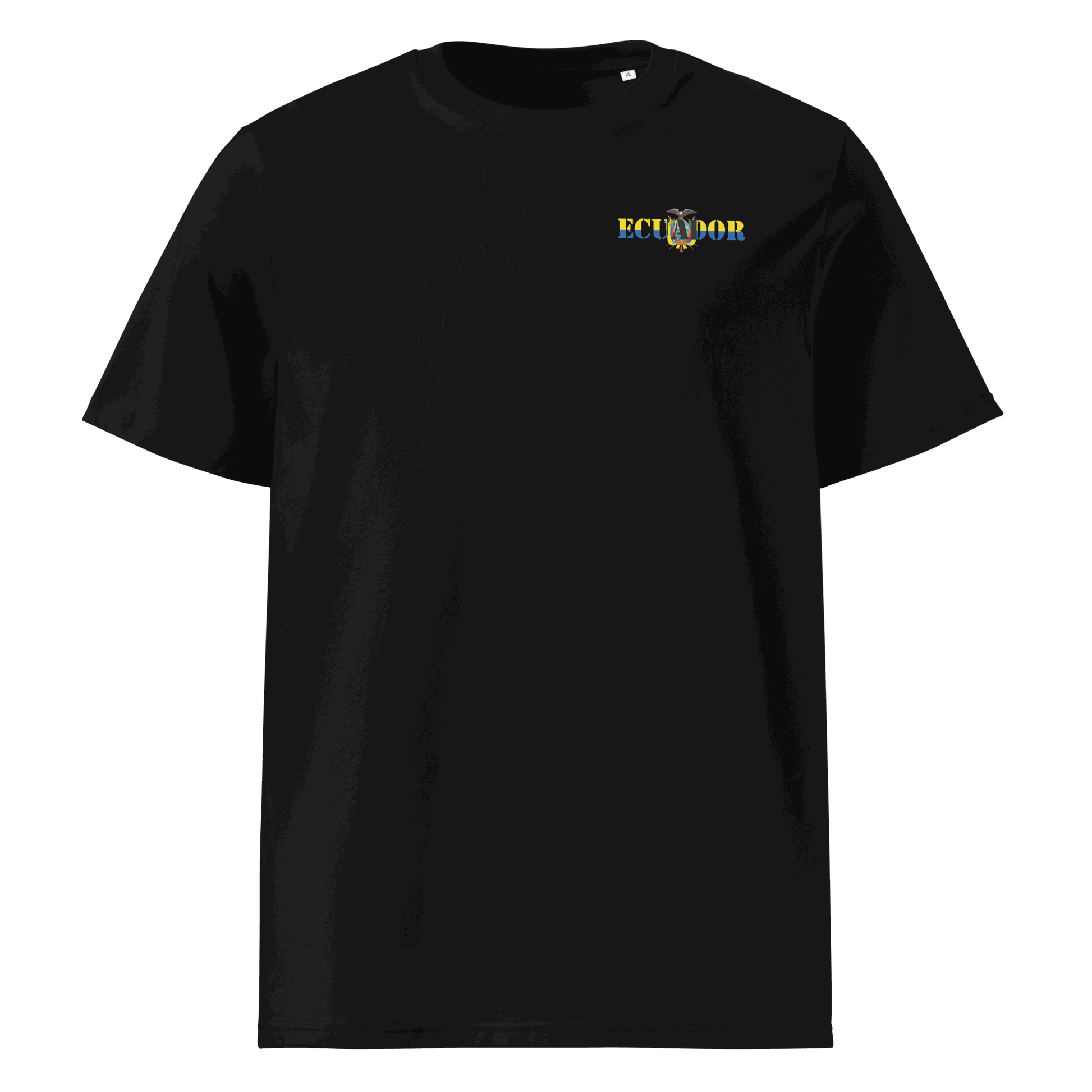 Unisex Ecuador Futbol Shirt in soft cotton with bold flag lettering