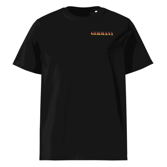 Unisex Germany Football Shirt in soft cotton with bold flag lettering