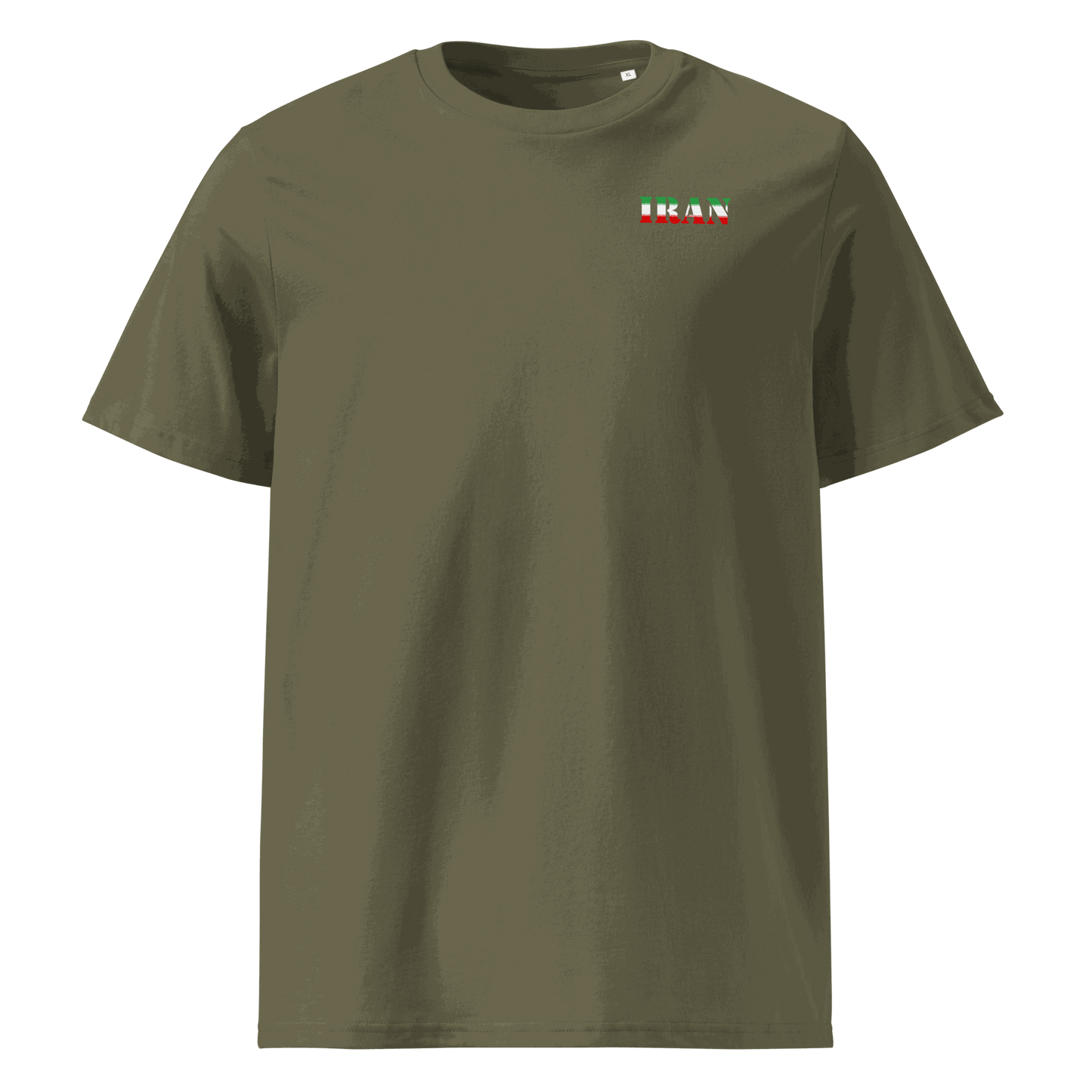 Unisex Iran Football Shirt in soft cotton with bold flag lettering