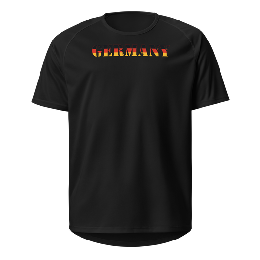 Germany Play for Glory Shirt with bold lettering in black, red, and gold