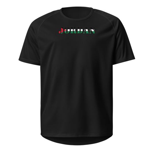Jordan Play for Glory Shirt with bold lettering in Jordan’s flag colours