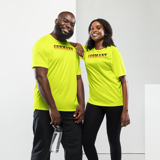 Germany Play for Glory Shirt with bold lettering in black, red, and gold