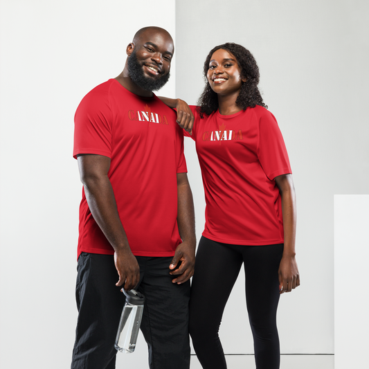 Canada Play for Glory Shirt with bold lettering in red and white