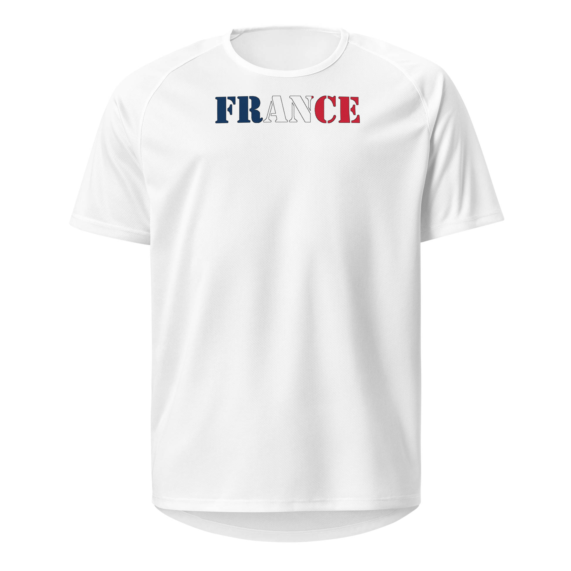 France Play for Glory Shirt with bold lettering in blue, white, and red