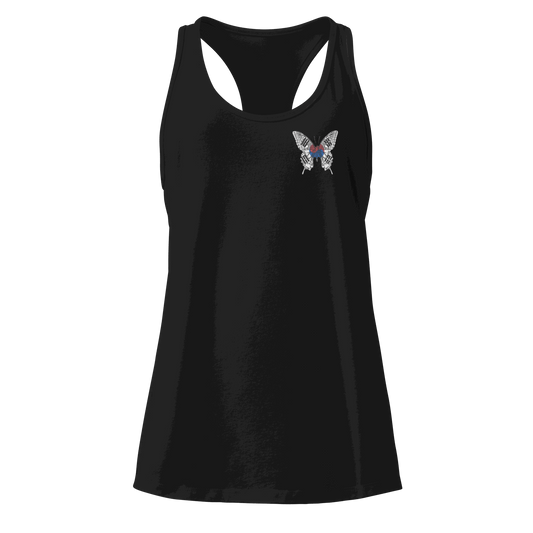 South Korean Flag Butterfly Tank Top