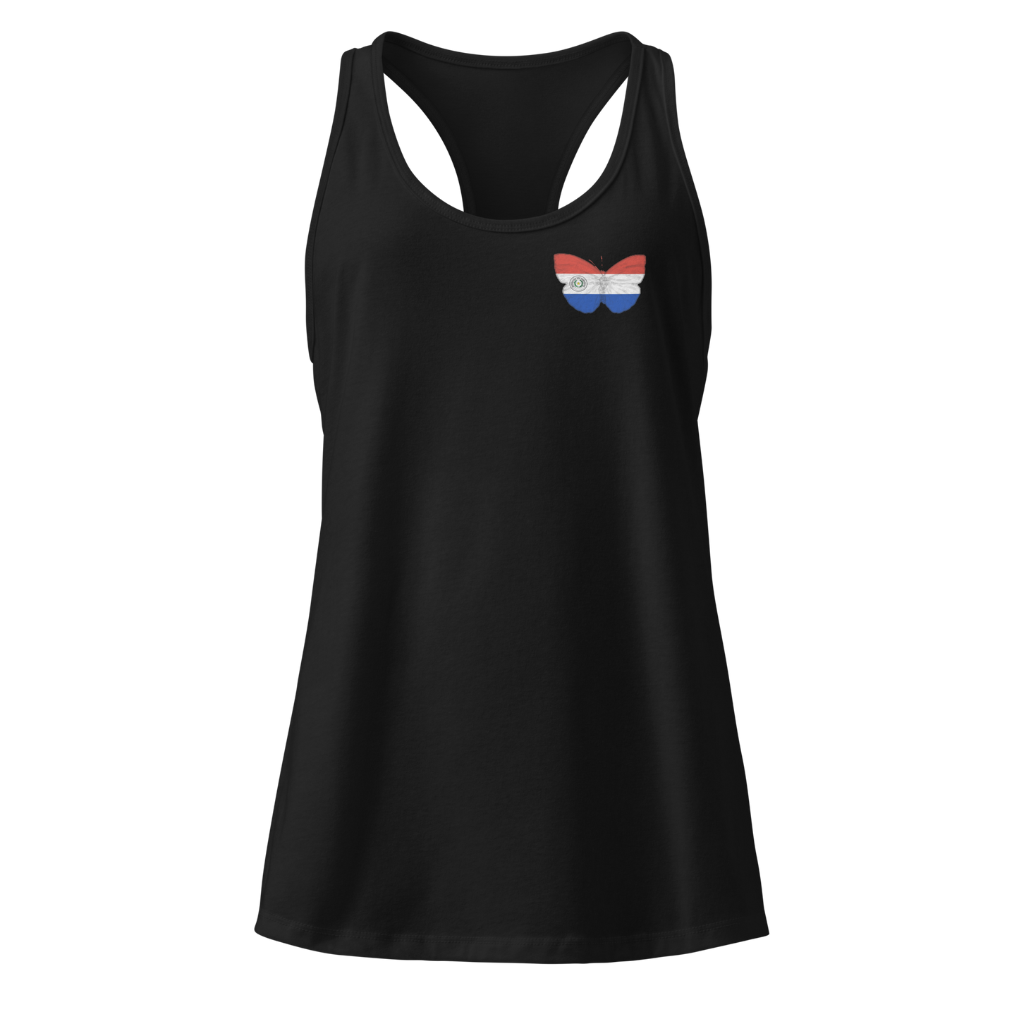 Paraguay Flag Butterflies Tank Top 