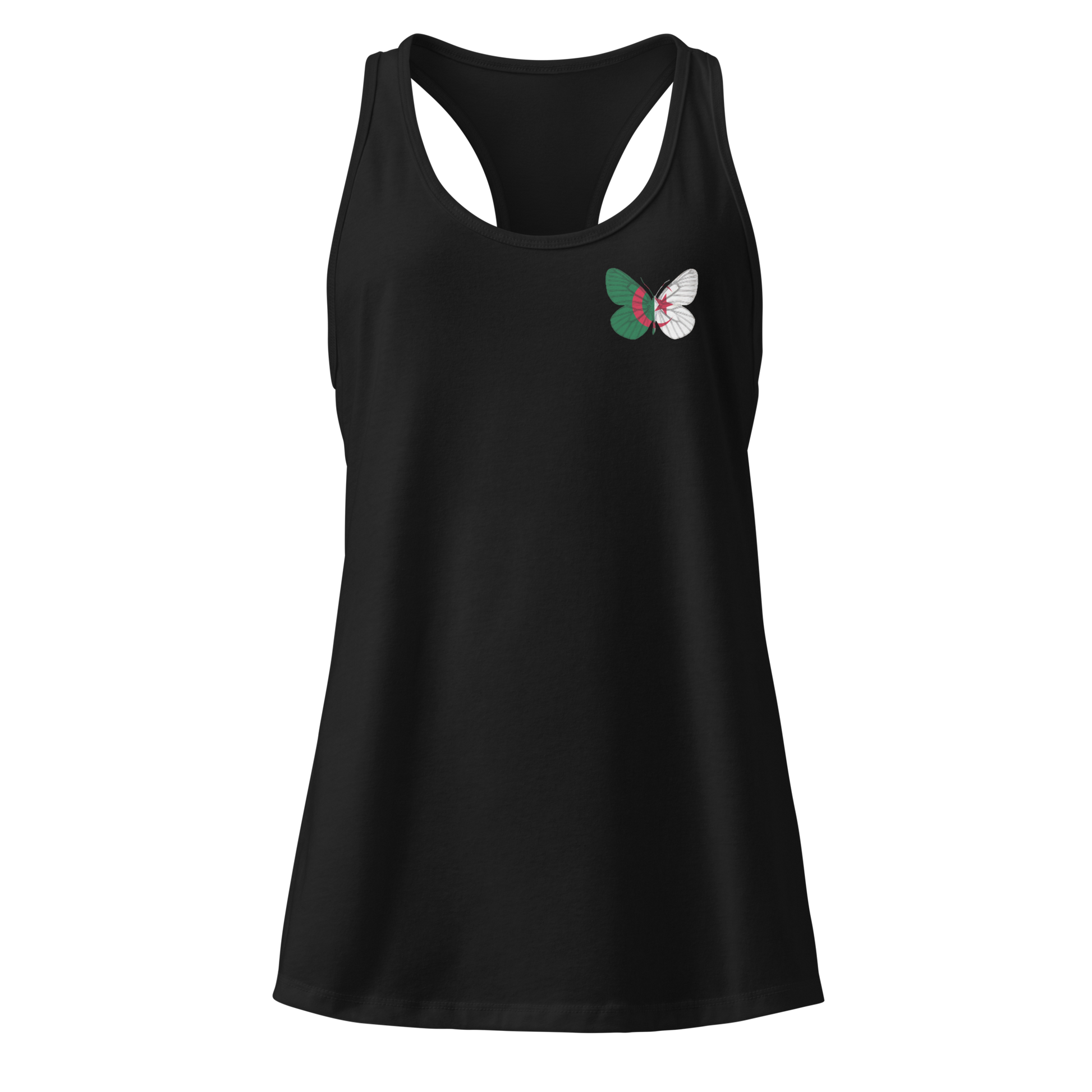 Algeria Flag Butterflies Tank Top