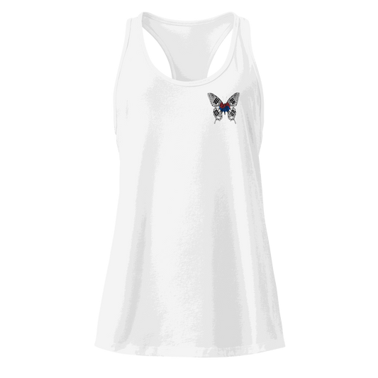 South Korean Flag Butterfly Tank Top