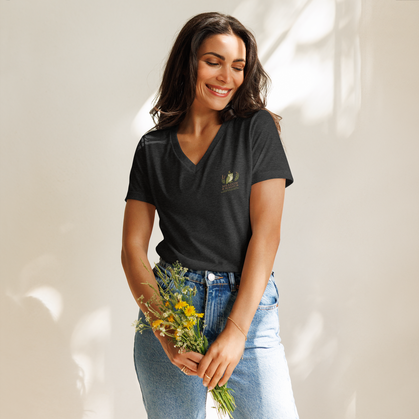 Meadow & Magick Tee with logo design